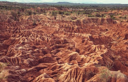 Unusual landscapes in Tatacoa desert, Colombia, South America