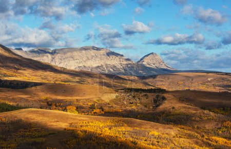 Foto de Autumn season in mountains. Colorful natural background. - Imagen libre de derechos