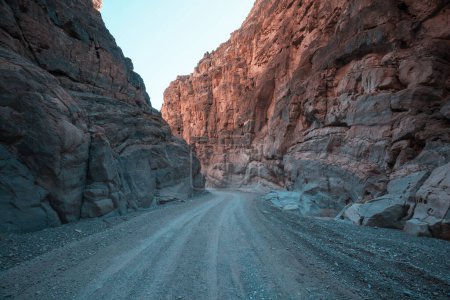 Photo for Rough road in the narrow canyon in Nevada, USA - Royalty Free Image