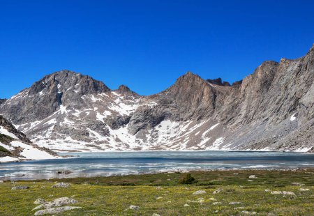 Photo for Beautiful mountain landscapes in Wind River Range in Wyoming, USA. Summer season. - Royalty Free Image