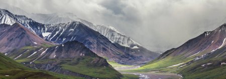 Foto de Denali (McKinley) pico en Alaska, EE.UU. - Imagen libre de derechos