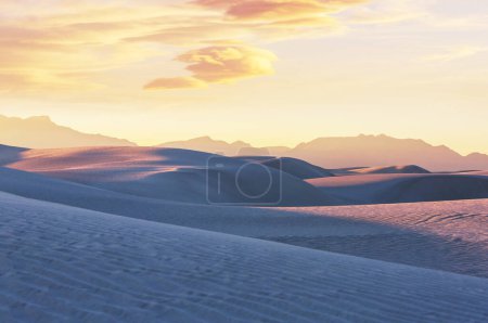 Photo for Unusual natural landscapes in White Sands National Monument,  New Mexico, USA - Royalty Free Image