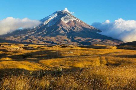 Beautiful Cotopaxi volcano in Ecuador, South America.