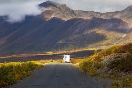 Photo for Caravan on highway in Alaska, United States - Royalty Free Image