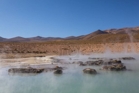 Foto de Termas naturales en el desierto de Atacama, Chile, América del Sur. - Imagen libre de derechos
