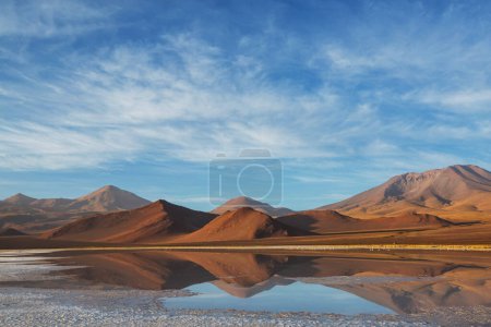 Photo for Beautiful natural landscapes in Atacama desert, northern Chile - Royalty Free Image
