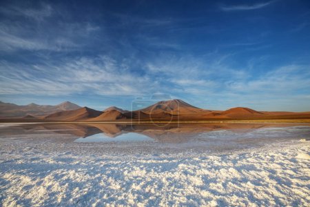 Beaux paysages naturels dans le désert d'Atacama, nord du Chili