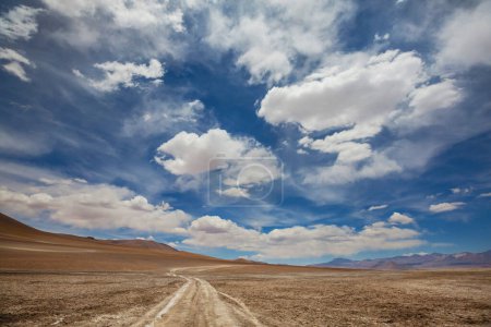 Dramatic scene in Atacama desert, Chile, South America.