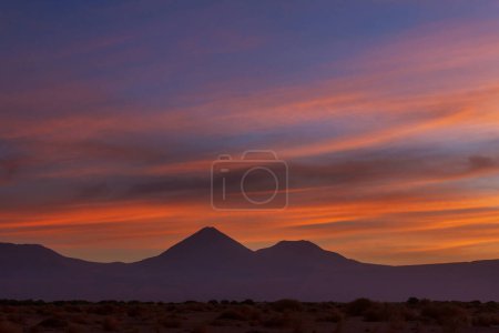 Photo for Dramatic scene in Atacama desert, Chile, South America. - Royalty Free Image