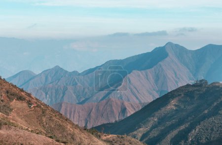 Beautiful mountains landscape in the  Andes (or the Southern Cordilleras) in Peru