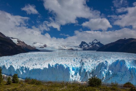 Photo for The Perito Moreno Glacier  in the Los Glaciares National Park in Santa Cruz Province, Argentina. Its one of the most important tourist attractions in the Argentinian Patagonia. Summer season. - Royalty Free Image