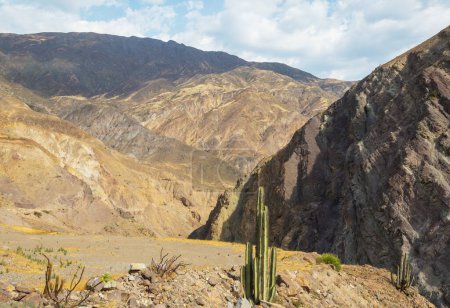 Beau paysage montagneux dans les Andes (ou les Cordillères du Sud) au Pérou