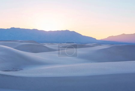 Foto de Paisajes naturales inusuales en White Sands National Monument, Nuevo México, EE.UU. - Imagen libre de derechos
