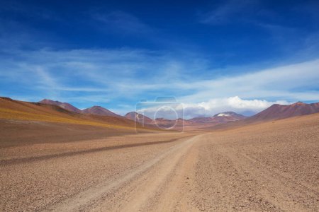 Photo for Scenic road in the Altiplano, Bolivia. Travel background. - Royalty Free Image