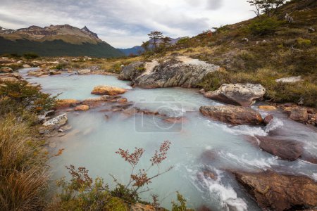 Beau paysage de montagnes près de Ushuaia en Tierra del Fuego, Argentine