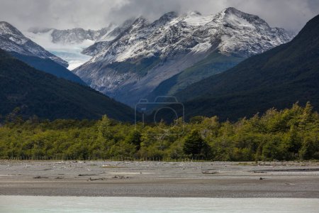 Beautiful mountain landscapes along Carretera Austral, Patagonia, South Chile