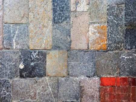 Foto de Colorful abstract old stone pavement with pattern - Imagen libre de derechos