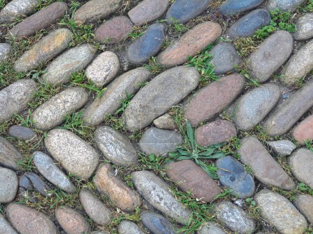 Foto de Antiguo camino de piedra en la calle medieval de España - Imagen libre de derechos