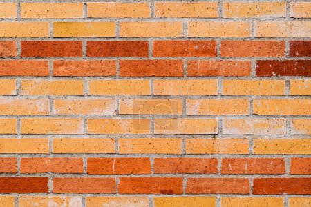 Photo for Orange brick wall pattern from Halmstad in Sweden. Urban backgrounds and textures. - Royalty Free Image
