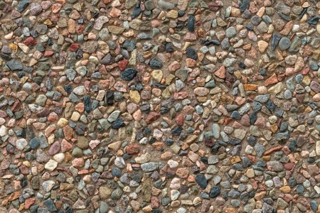 Photo for Roughcast pebble facade of an old building in Halmstad, Sweden as background - Royalty Free Image