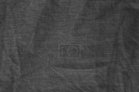 Foto de Hojas de cama gris arrugado como fondo, directamente encima - Imagen libre de derechos