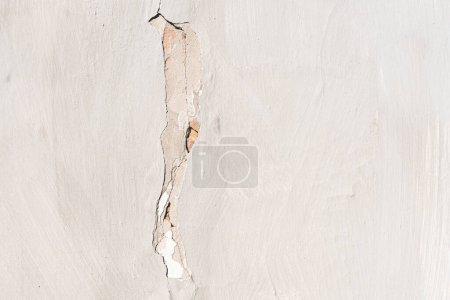 Photo for Texture of a cracked old wall surface after earthquake as background - Royalty Free Image