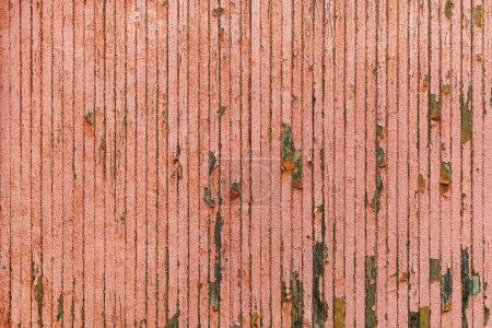 Photo for Worn old wooden facade of prefabricated house as background - Royalty Free Image