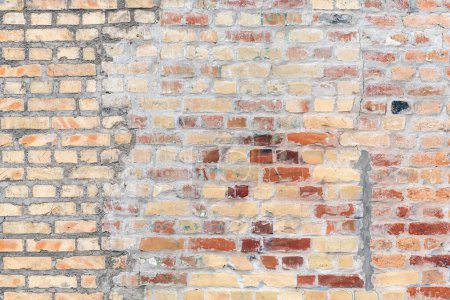 Photo for Old brick wall. Stunning background with beautiful pattern and texture, the intricate architecture of rustic brickwork. - Royalty Free Image