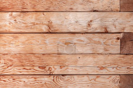 Photo for Wooden viga beam cottage facade as background, architectural detail - Royalty Free Image