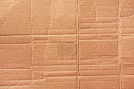 Photo for Crumpled and creased cardboard paper texture and background - Royalty Free Image
