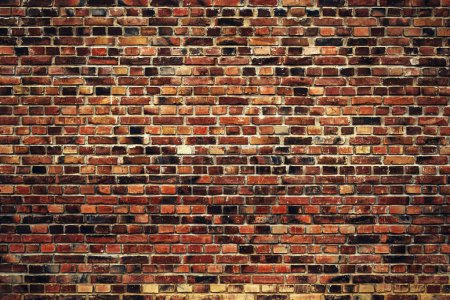 Photo for Clinker brick wall surface texture as background, vintage pattern - Royalty Free Image