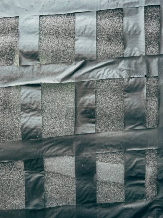 Foto de Patrón de cinta gris como fondo y textura - Imagen libre de derechos