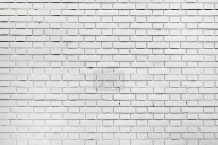 Foto de Fondo de pared de ladrillo blanco desgastado, patrones urbanos y texturas - Imagen libre de derechos