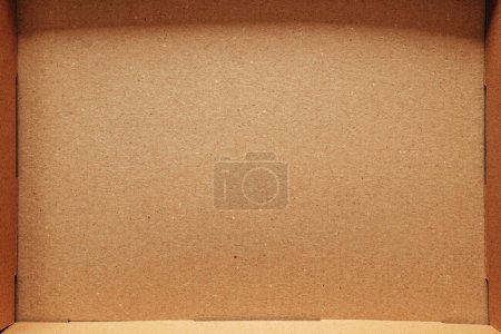 Foto de Caja de cartón de arriba, caja vacía como espacio de copia y elemento de diseño - Imagen libre de derechos