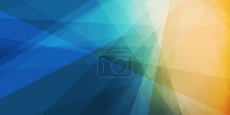 Illustrazione per Colorful 3D stile moderno triangolo a forma di piani traslucidi sovrapposti, Forme geometriche modello, effetto vetro rotto astratto futuristico sfondo vettoriale, marrone e verde Texture Design Template - Immagini Royalty Free