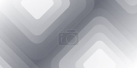 Illustration for Black and White 3D Translucent Geometric Shapes - Abstract Background Desgin Template, Vector Applicable for Web, Technology or Science, Base for Presentations, Posters, Placards, Covers or Brochures - Royalty Free Image