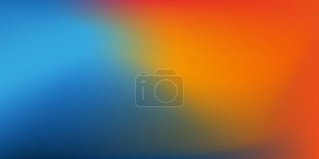 Illustration for Blue and Orange Wallpaper, Background, Flyer or Cover Design for Your Business with Abstract Blurred Texture -Applicable for Reports, Presentations, Placards, Posters - Trendy Creative Vector Template - Royalty Free Image