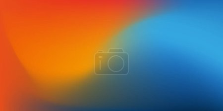 Téléchargez les illustrations : Blue and Orange Wallpaper, Background, Flyer or Cover Design for Your Business with Abstract Blurred Texture -Applicable for Reports, Presentations, Placards, Posters - Trendy Creative Vector Template - en licence libre de droit