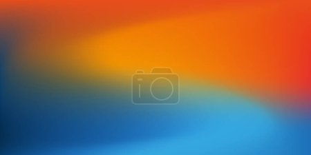 Ilustración de Blue and Orange Wallpaper, Background, Flyer or Cover Design for Your Business with Abstract Blurred Texture -Applicable for Reports, Presentations, Placards, Posters - Trendy Creative Vector Template - Imagen libre de derechos