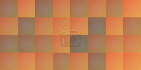Illustration for Abstract Tiled Surface Pattern, Squares Colored in Random Shades of Red and Brown - Wide Scale Geometric Mosaic Texture - Generative Art, Vector Background Design - Royalty Free Image