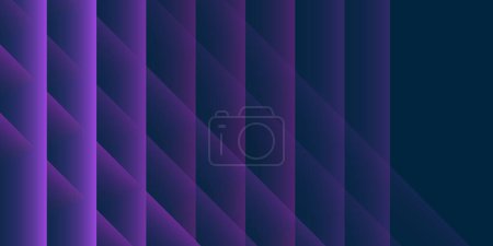Illustration for Dark Wallpaper, Background, Flyer or Cover Design for Your Business with Abstract Purple Lines Pattern - Applicable as Base for Reports, Presentations, Placards, Posters - Creative Vector Template - Royalty Free Image