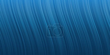 Ilustración de Dark Lit Curving Blue Wavy Modern Style Minimalist Vertical Stripes Pattern - Diseño de fondo de gran escala abstracto editable, plantilla de vectores creativos - Imagen libre de derechos