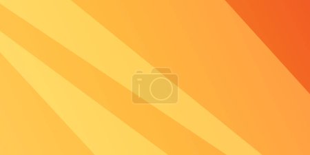 Téléchargez les illustrations : Conception de fond abstraite jaune, orange et rouge - Formes géométriques, rayures, lignes, dégradés de couleurs - Modèle de bannière Web moderne, futuriste et coloré - en licence libre de droit