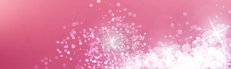 Ilustración de Plantilla de diseño de banner con fondo colorido borroso abstracto - Colores rosa y blanco, Diseño gráfico vectorial creativo multipropósito a gran escala de luz para web, tarjetas de felicitación, eventos navideños, carteles - Imagen libre de derechos