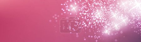 Illustration for Banner Design Template with Abstract Blurred Colorful Background - Pink and White Colors, Light Wide Scale Multipurpose Creative Vector Graphic Design for Web, Greeting Cards, Holiday Events, Posters - Royalty Free Image