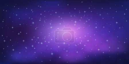 Illustration for Abstract Starry Sky - Holliday, Christmas Background Design - Royalty Free Image