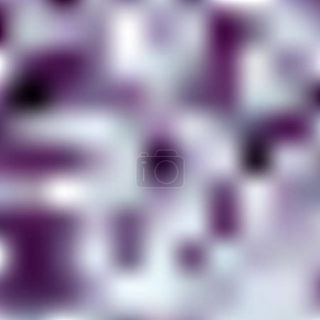 Foto de Patrón de superficie pixelada borrosa colorida abstracta con cuadrados al azar de color azul oscuro y blanco - Textura desenfocada, diseño de fondo vectorial - Imagen libre de derechos