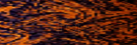 Foto de Modelo de superficie pixelada borrosa colorida abstracta con cuadrados negros y marrones y naranjas de color aleatorio - Textura de mosaico geométrico a gran escala - Arte generativo, Diseño de fondo vectorial - Imagen libre de derechos