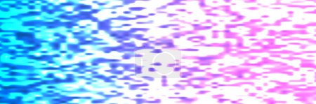 Foto de Patrón de superficie pixelada borrosa colorida abstracta con cuadrados al azar de color azul y rosa y blanco - Amplia escala de textura de mosaico geométrico - Arte Generativo, Diseño de fondo vectorial - Imagen libre de derechos
