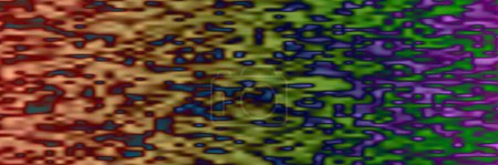 Foto de Patrón de superficie pixelada borrosa colorida abstracta con cuadrados de color marrón y verde y púrpura al azar - Amplia escala de textura de mosaico geométrico - Arte Generativo, Diseño de fondo vectorial - Imagen libre de derechos